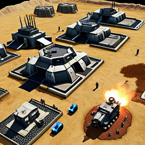 **

"Aerial view of a highly optimized Top War: Battle Game base. Focus on strategic building placement with defensive structures surrounding the command center and resource production balanced. Include turrets creating overlapping fields of fire and cleverly placed mines. Emphasize efficiency and preparedness. Bright, vibrant, game-like rendering."

**